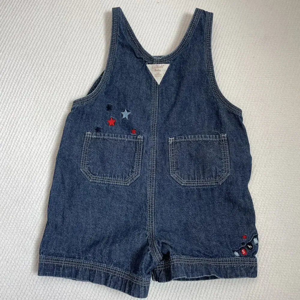 Oshkosh Baby Vintage Patriotic Shortalls